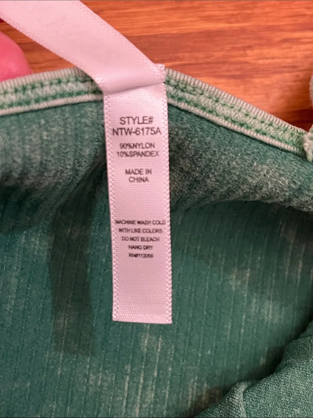 New in bag Zenana Padded Brami in Dark Green - Picture 6 of 7